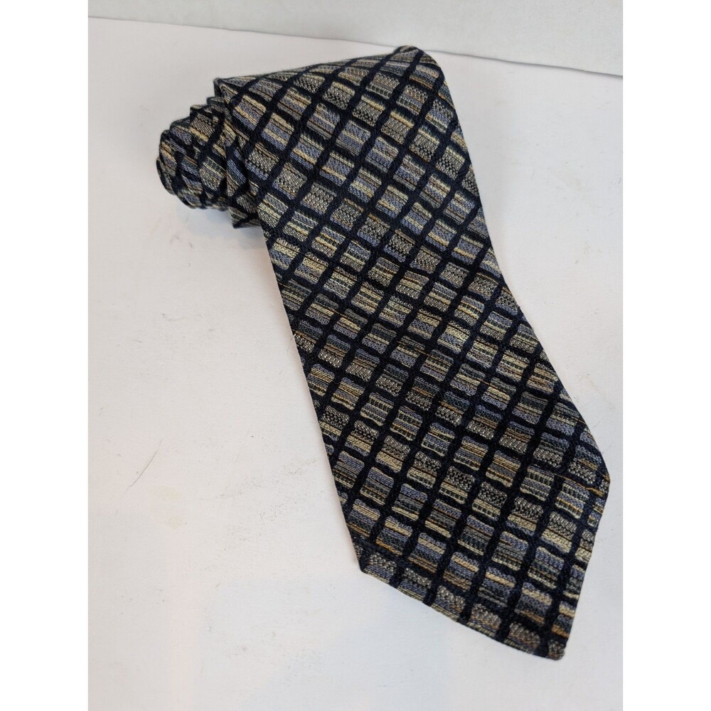Men's Structure Multicolor Patterned  Tie, 3.75" Wide